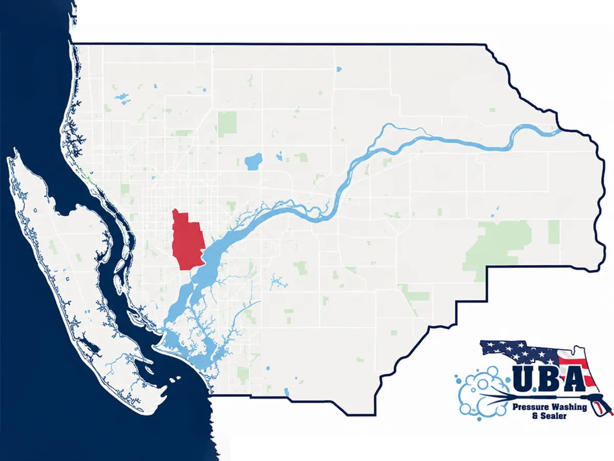 Fort Myers and Lee County service area covered by UBA Pressure Washing